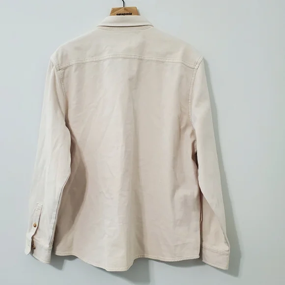 Faherty Sunwashed Organic Cotton CPO Shirt Jacket Sea Salt Mens XL - Picture 8 of 14